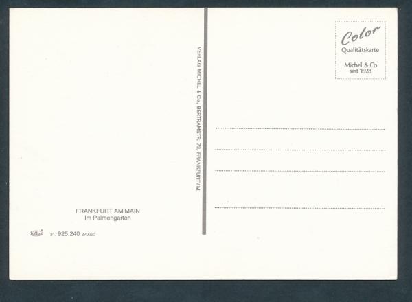 Im Palmengarten in Frankfurt am Main